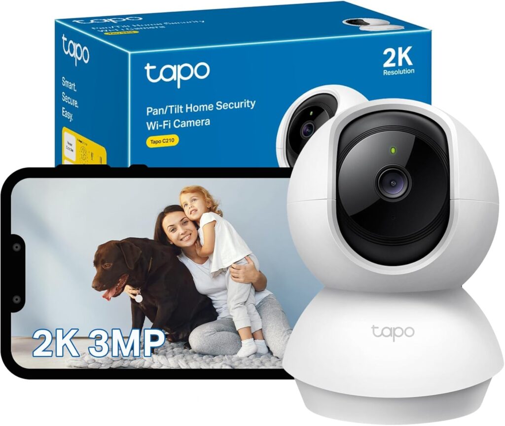 Tapo C210 2K 3MP Pan/Tilt Indoor Camera House Security Camera
